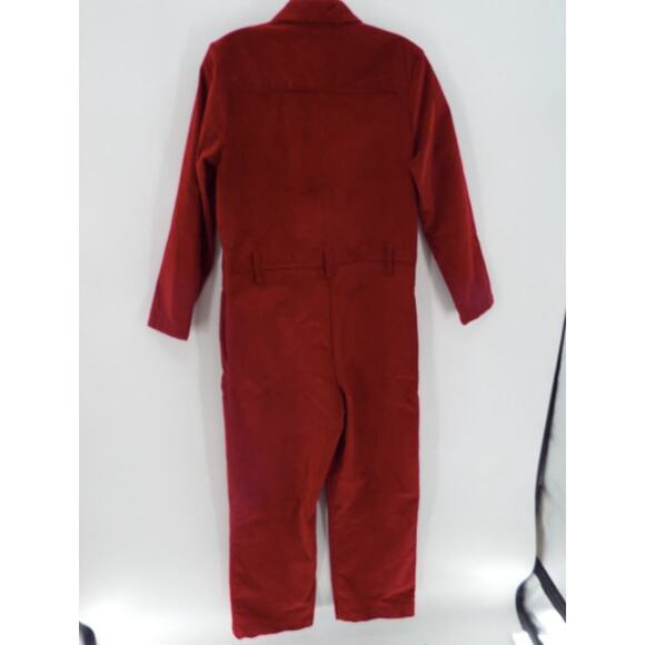 NWT PS Paul Smith Red corduroy long-sleeve jumpsuit 8 - Picture 7 of 11
